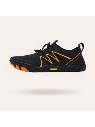 DOTALES GripStep Barfußschuhe Schwarz-Orange 42