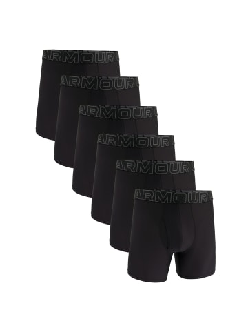 Under Armour Boxershort 6er Pack in Schwarz