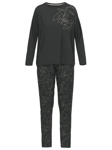 Tom Tailor Pyjama Xanthi in grau-dunkel-Allover