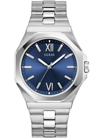 Guess Analoguhr für Herren in silber