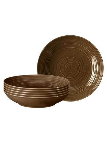 Seltmann Weiden 6er Set Pastateller Terra ø 26 cm in Erdbraun