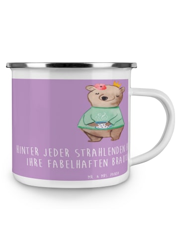 Mr. & Mrs. Panda Haferl Fabelhafte Brautjungfern mit Spruch in Lavendeltraum