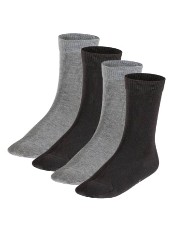 Falke Socken 4er Pack in Schwarz/Grau