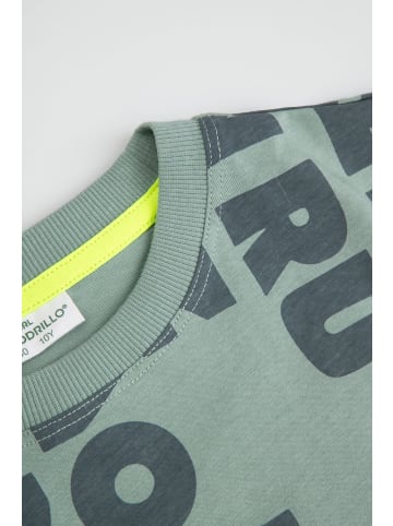 Coccodrillo Baumwoll-T-Shirt mit kurzen Ärmeln in grün