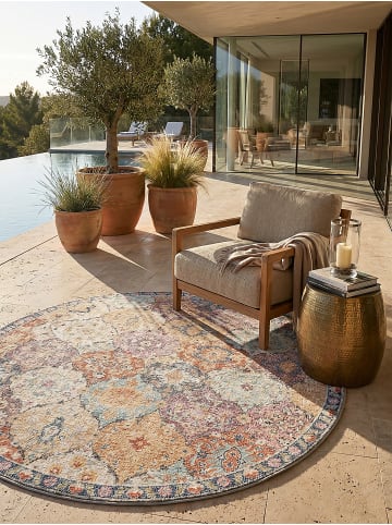KADIMA DESIGN Teppich Outdoor Patchwork pflegeleicht Balkon Terrasse Outdoor in Mehrfarbig