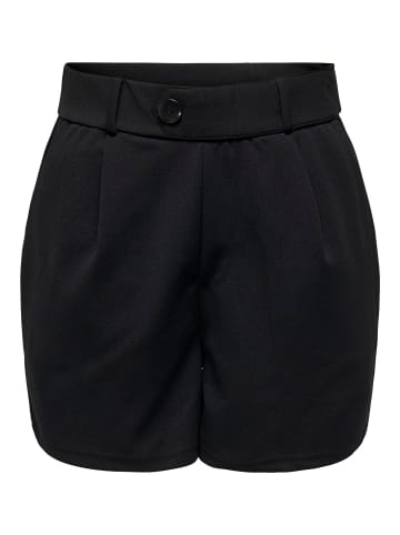 ONLY Shorts High Waist Bermudas Knopf-Detail in Schwarz-3