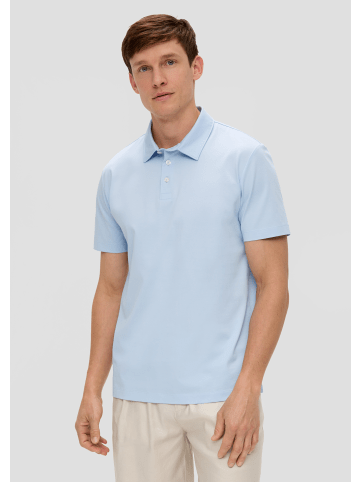 s.Oliver BLACK LABEL Polo-Shirt kurzarm in Blau