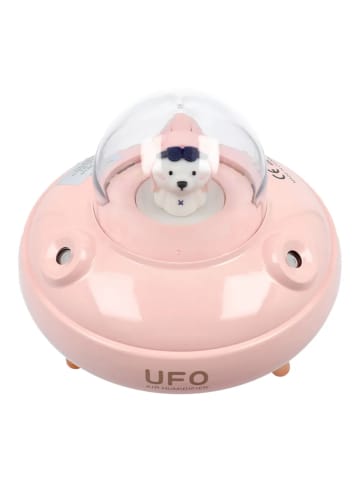 COFI 1453 Aromatherapie-Luftbefeuchter/Diffusor UFO in rosa 400ml in Schwarz