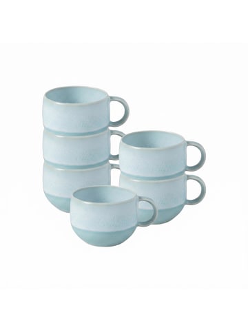 like. by Villeroy & Boch 6er Set Espressotassen Perlemor Aqua 60 ml blau in blau