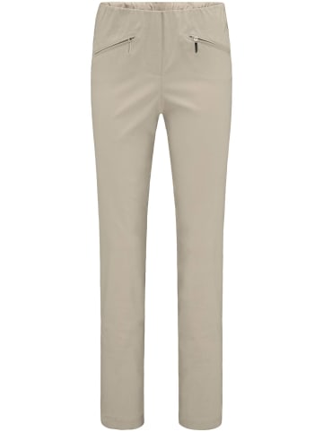 GOLDNER Schlupfhose LOUISA mit Steppnähten in sand