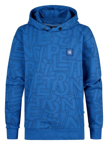 Petrol Industries Hoodie mit Allover-Muster Oceana in Blau
