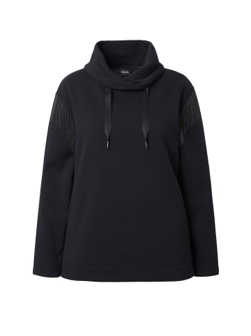Ulla Popken Sweatshirt in schwarz