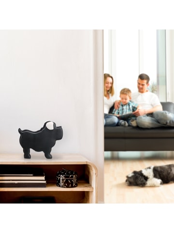 relaxdays 10 x Spardose in Schwarz - (B)8,5 x (H)17 x (T)20 cm