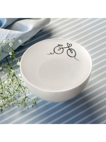 Villeroy & Boch 4er Set Bols Statement Lines ø 13,8 cm in weiß