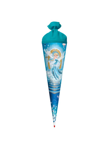 ROTH Schultüte groß Kristall-Prinzessin 70 cm, Glitter in Hellblau