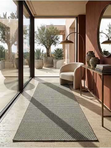 KADIMA DESIGN Teppichläufer Uni flachgewebt pflegeleicht Wohnzimmer Flur Esszimmer in Grün