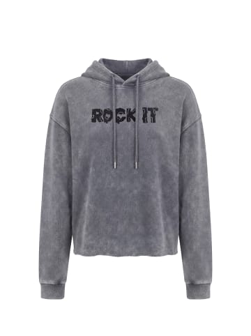 myMo ROCKS Women Hoodie in Grey
