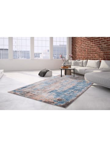 Teppich Boss Kurzflor Teppich Oskar 300 in Multicolor Blau