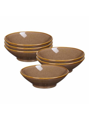 Ritzenhoff & Breker 6er Set Beilagenschalen Sahara ø 14,5 cm in Dunkelbraun