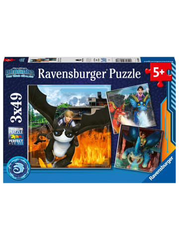 Ravensburger Ravensburger Kinderpuzzle 05688 - Dragons: Die 9 Welten - 3x49 Teile Dragons...