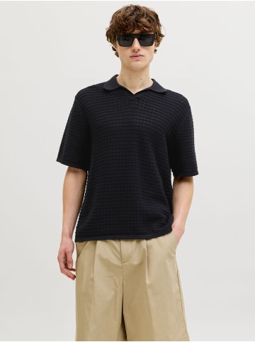 Jack & Jones Gestricktes Polo in Black