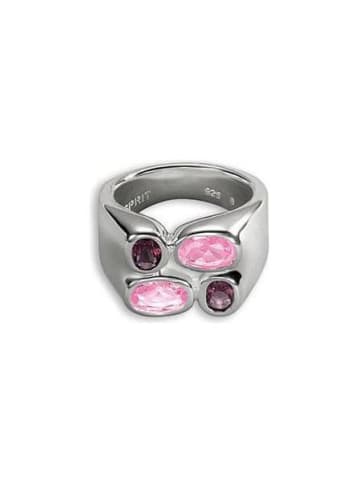 ESPRIT Esprit Damenring in Silber und Rosa aus 925er Sterling-Silber