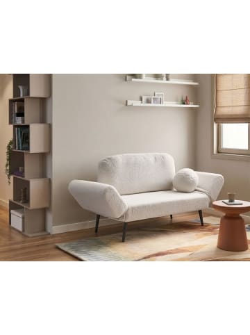Beliani 2-tlg Schlafsofa DOROTEA in Weiß/Schwarz