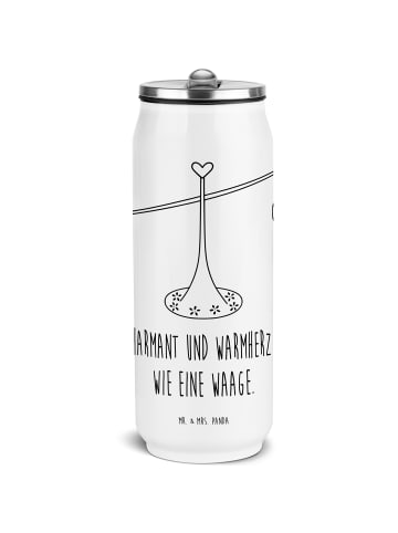 Mr. & Mrs. Panda Getränkedosen Trinkflasche Sternzeichen Waage m... in Weiß