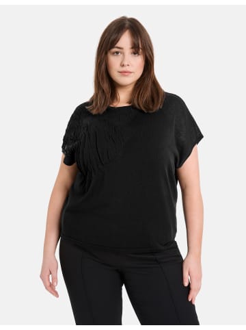 SAMOON Strick, Shirt, Top, Body in Black