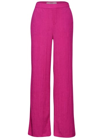 Street One Crinkle Wide Leg Hose in Rosa