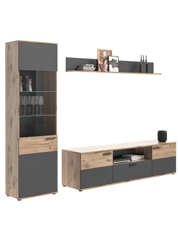 ebuy24 Regalsystem Mason Eiche Dekor 266 x 47 cm