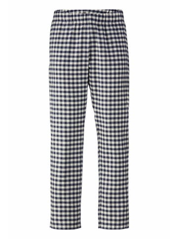 Hessnatur Hessnatur Flanell Schlafhose PURE COTTON aus Bio-Baumwolle mit TENCEL™ Lyocell in mitternachtsblau
