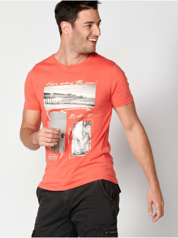 KOROSHI Kurzarm T-Shirt in pink