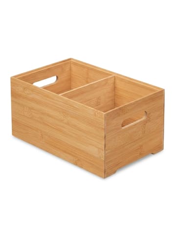 relaxdays Aufbewahrungsbox in Natur - (B)30 x (H)14 x (T)20 cm