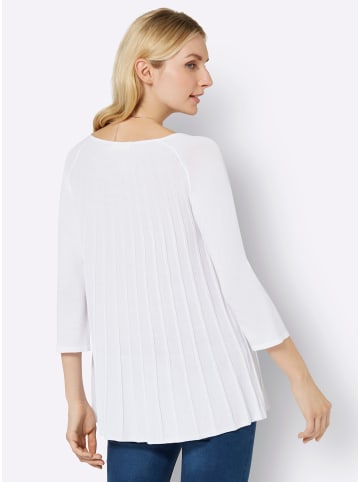 WITT WEIDEN Rundhalspullover in weiß