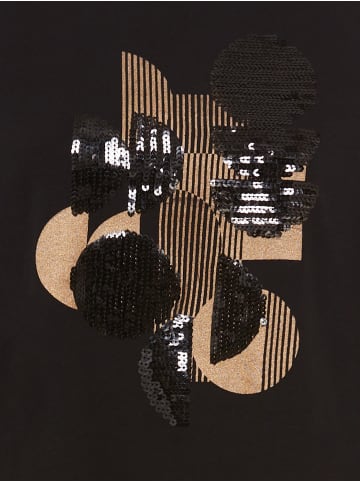 Olsen Langarmshirt Hannah in schwarz gold