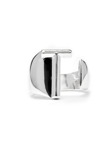 Luxenter Ring  mit Silberfinish – Alphabet