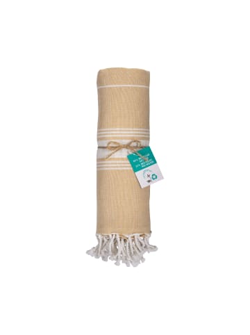 Yuhu Strandtuch Pareo Futa Hamamtuch 90 x 170 cm in Beige
