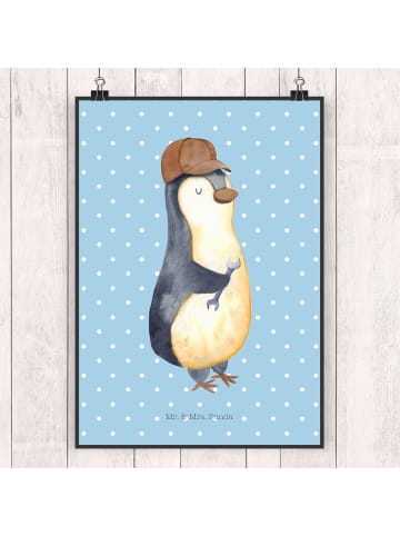 Mr. & Mrs. Panda Bild Wenn Papa es nicht reparieren kann, sind w... in Blau Pastell