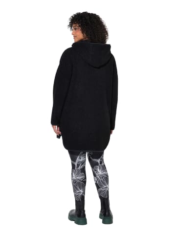 Ulla Popken Sweatjacke in schwarz