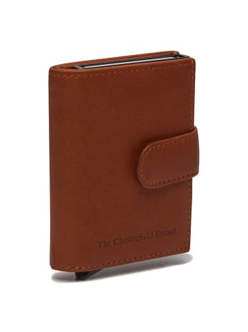 The Chesterfield Brand Leipzig - Kreditkartenetui 6cc 10 cm RFID (black) in cognac