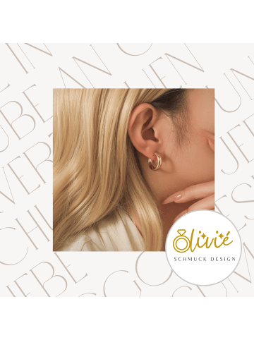 XCOAST Creolen-Paar aus Edelstahl mit 18K Goldbeschichtung – elegant, farbecht