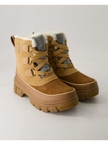 Schnürstiefeletten in Braun