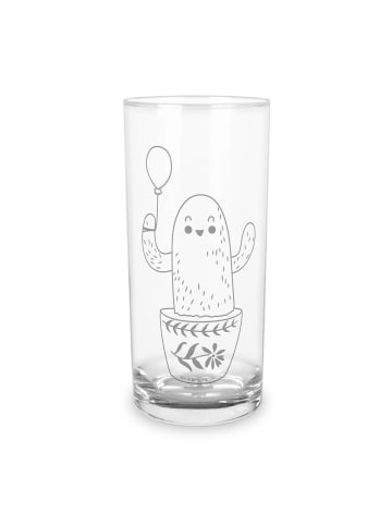 Mr. & Mrs. Panda Wasserglas Kaktus Luftballon ohne Spruch in Transparent