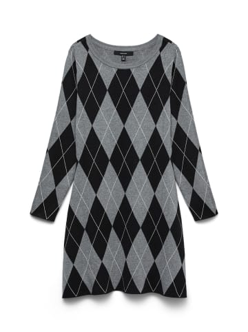 Vero Moda Strickkleid in Medium Grey Melange