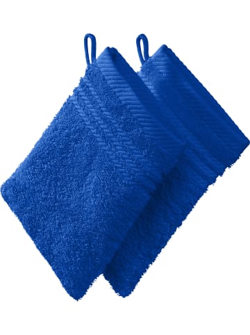 REDBEST Frottier Waschhandschuh 2er-Pack New York in royalblau