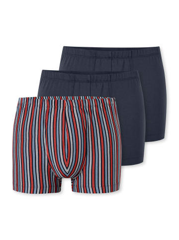 Schiesser Retro Short / Pant 95/5 Essentials - Cotton in Schwarz / Rot