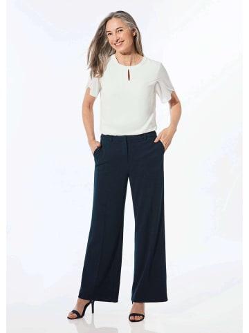 GOLDNER Jerseyhose mit Bügelfalten in marine
