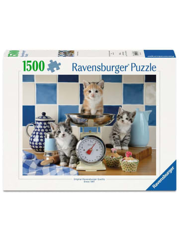 Ravensburger Ravensburger Puzzle 1.500 Teile Kätzchen in der Küche in bunt