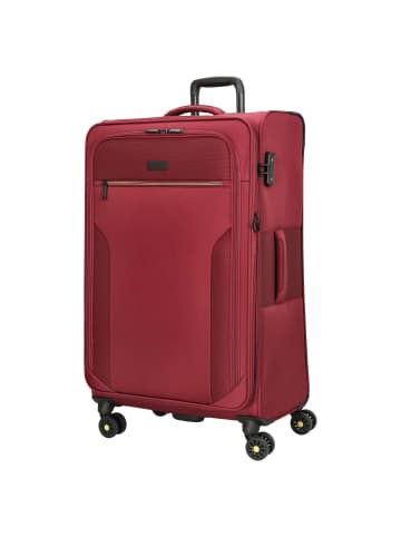 D&N Travel Line 9704 - 4-Rollen-Trolley L 78 cm erw. (dark red) in dark red